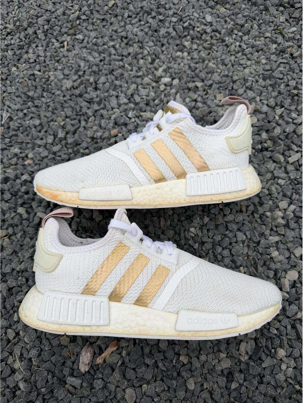 adidas NMD R1 Cloud White Copper Metallic Size 5.5M 7W